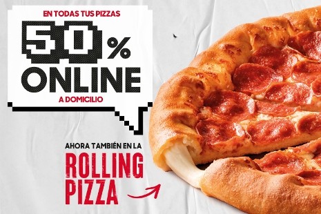 50% Online En Pizzas