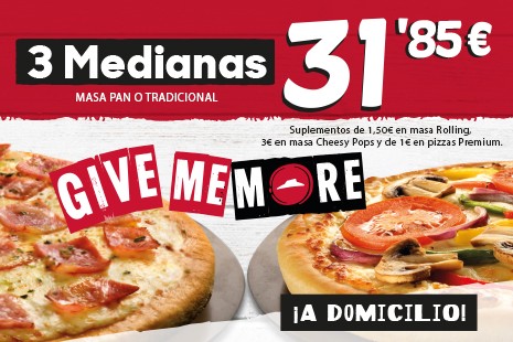 Gime more 3 Medianas x 31.85  Domicilio